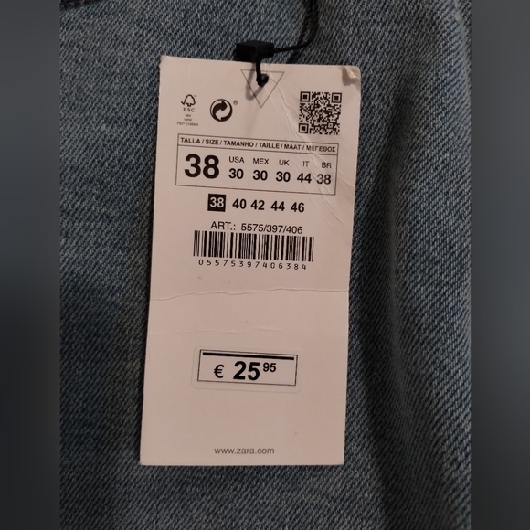 NWT Zara slim fit jeans women's US size 30 - Picture 6 of 15